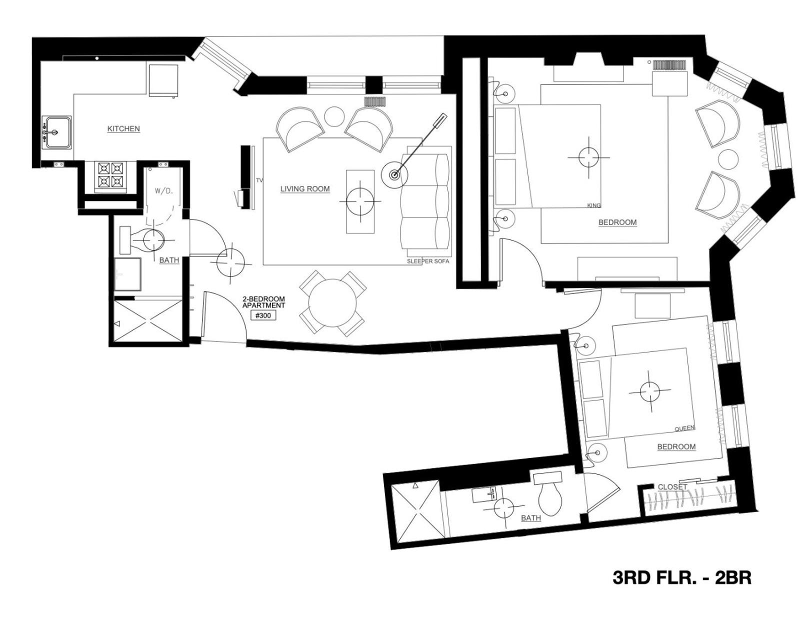 Brand New King and Queen Suite w Two Bathrooms in East Lincoln Park Main image 1